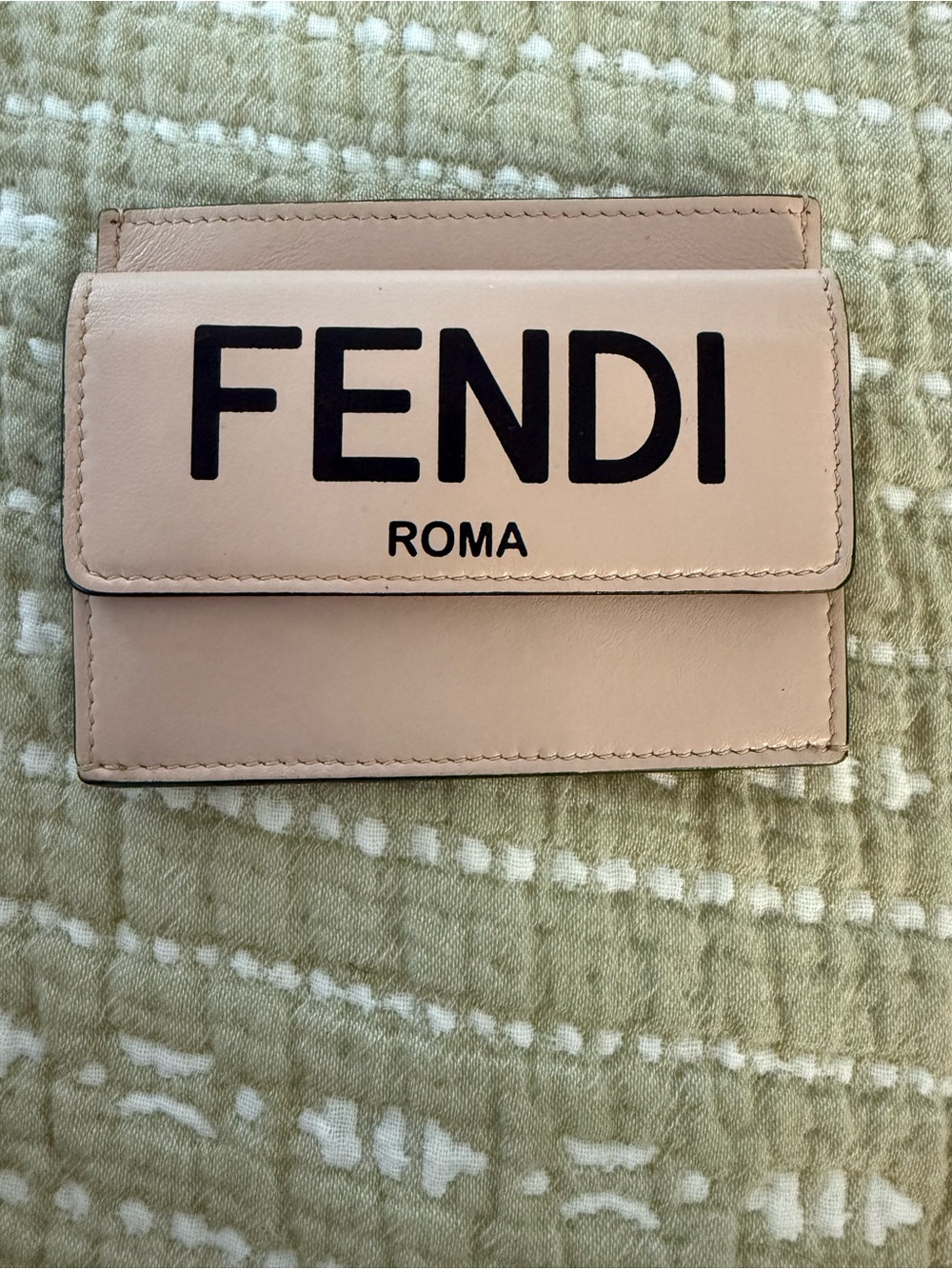 Fendi Blush Pink Leather Card Case